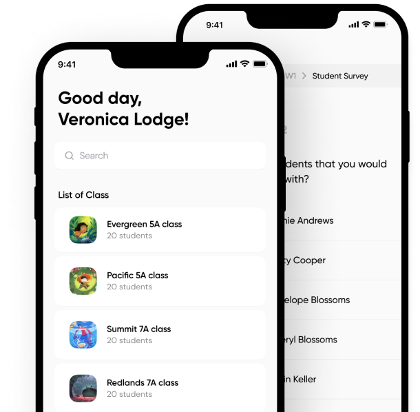 Survey builder app screen